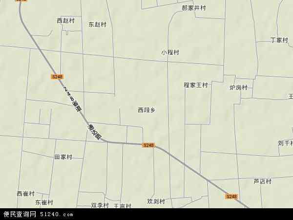 中国山东省德州市乐陵市西段乡地图(卫星地图)图片
