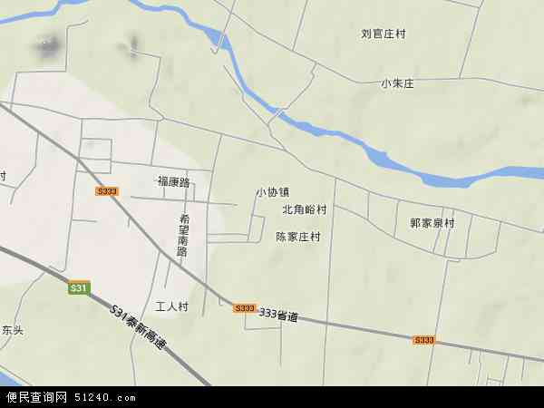 中国山东省泰安市新泰市小协镇地图(卫星地图)图片