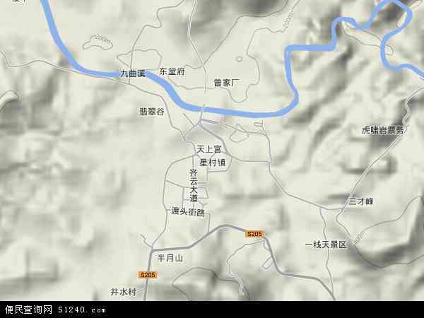 中国福建省南平市武夷山市星村镇地图(卫星地图)图片
