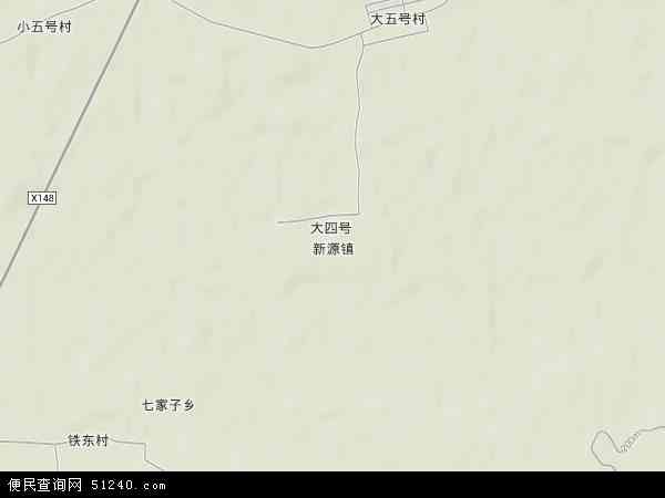 中国吉林省松原市扶余市新源镇地图(卫星地图)图片