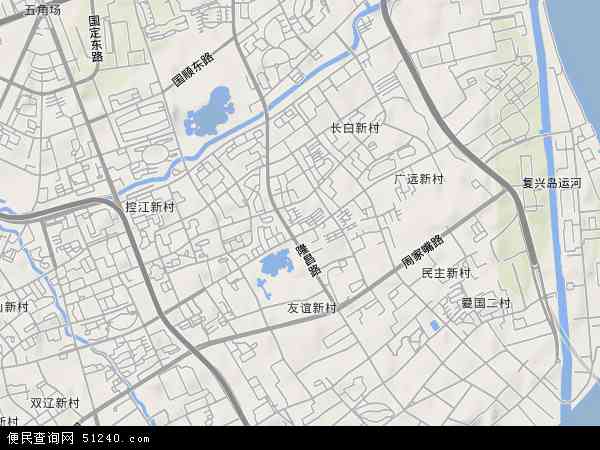 延吉新村地图 - 延吉新村卫星地图 - 延吉新村高