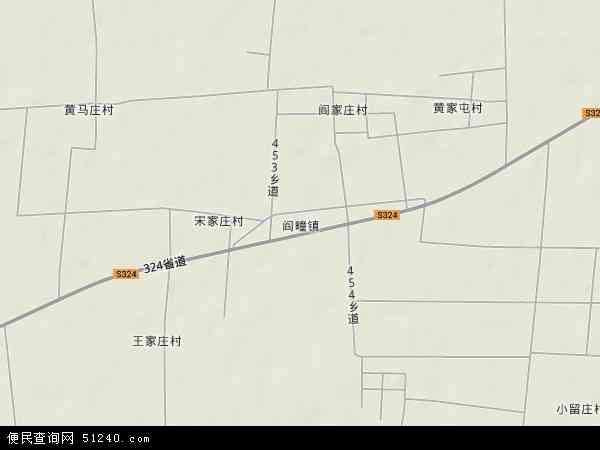 中国河北省邢台市巨鹿县阎疃镇地图(卫星地图)图片