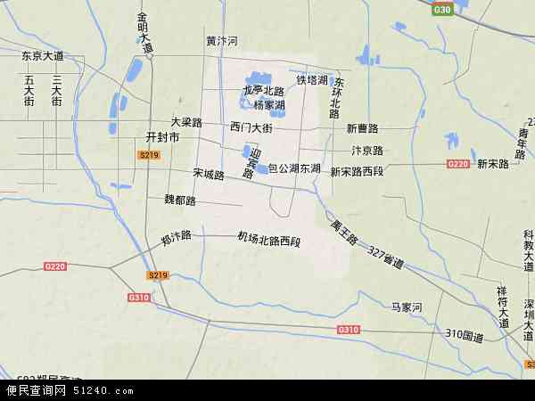 中国河南省开封市禹王台区地图(卫星地图)图片