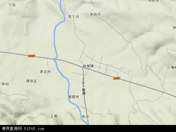 中国河南省洛阳市宜阳县赵保镇地图(卫星地图)图片