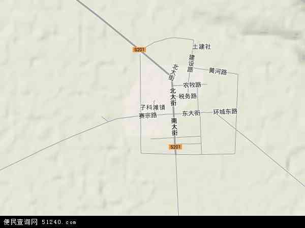 中国青海省海南藏族自治州兴海县子科滩镇地图图片