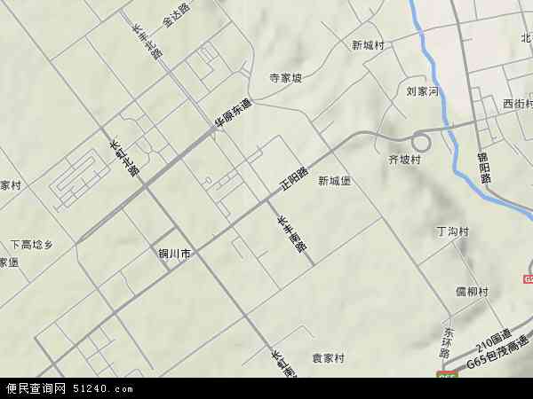 中国陕西省铜川市耀州区正阳路地图(卫星地图)图片