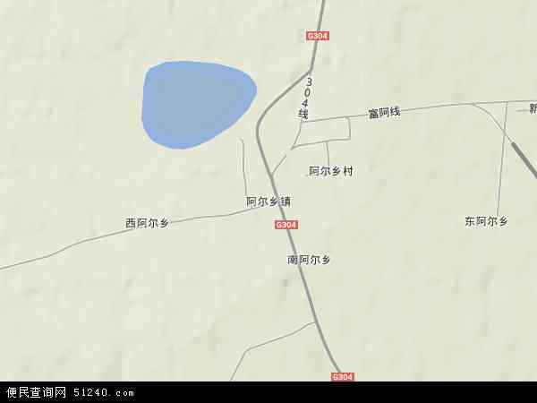 中国辽宁省阜新市彰武县阿尔乡镇地图(卫星地图)图片