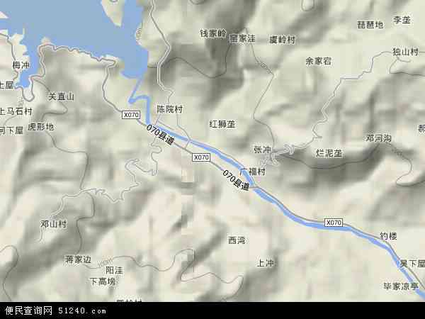 中国安徽省安庆市宿松县陈汉乡地图(卫星地图)图片