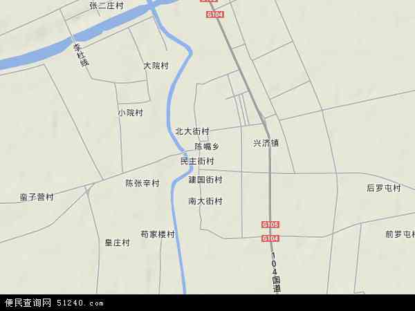 河北省沧州市青县陈嘴乡地图(地图)