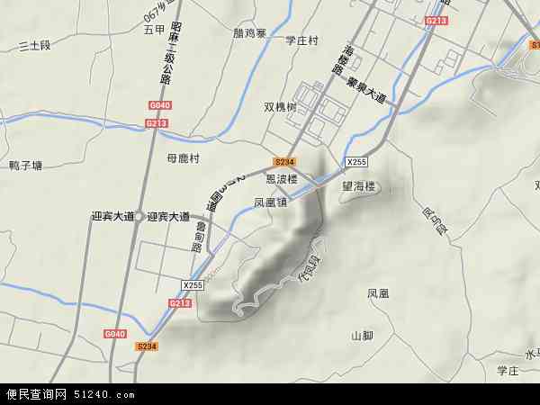 云南省昭通市昭阳区凤凰地图(地图)