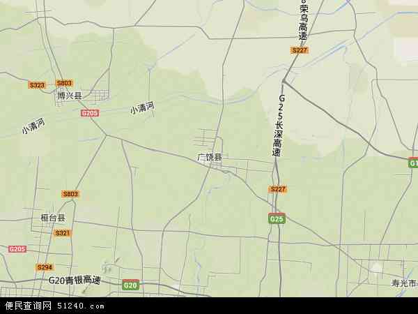 中国山东省东营市广饶县地图(卫星地图)图片