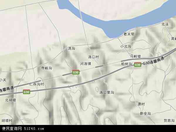 中国河南省郑州市巩义市河洛镇地图(卫星地图)图片