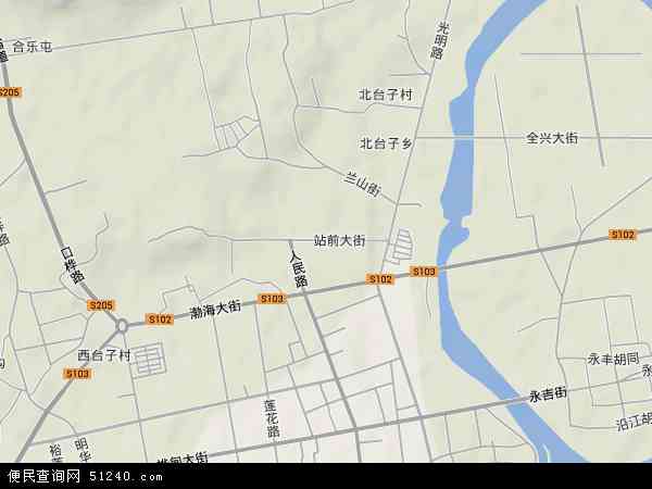中国吉林省吉林市桦甸市桦郊乡地图(卫星地图)图片