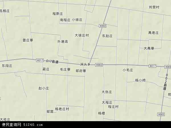 中国河南省驻马店市新蔡县涧头乡地图(卫星地图)图片