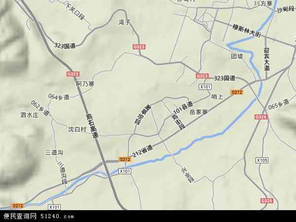 中国云南省红河哈尼族彝族自治州个旧市鸡街镇地图(卫星地图)图片