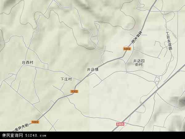 中国河北省邯郸市涉县井店镇地图(卫星地图)图片