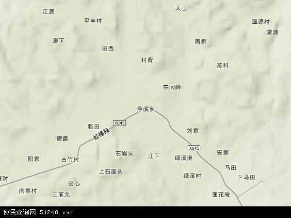 中国江西省吉安市永新县芦溪乡地图(卫星地图)图片