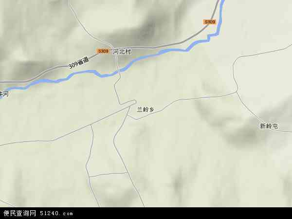 中国黑龙江省鸡西市滴道区兰岭乡地图(卫星地图)图片