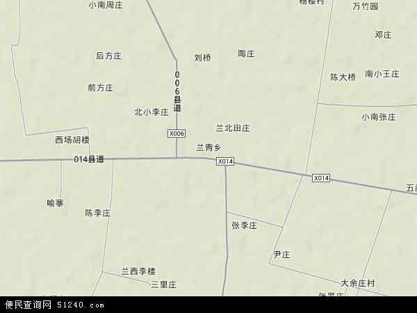 中国河南省驻马店市正阳县兰青乡地图(卫星地图)图片