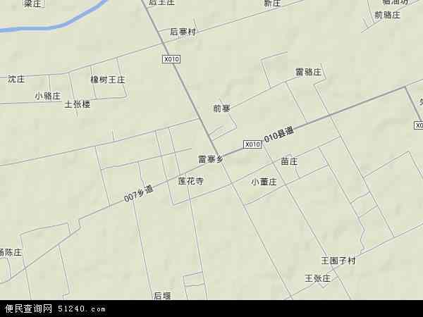中国河南省驻马店市正阳县雷寨乡地图(卫星地图)图片