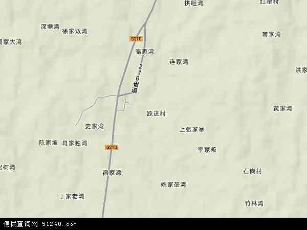 中国湖北省随州市广水市骆店乡地图(卫星地图)图片