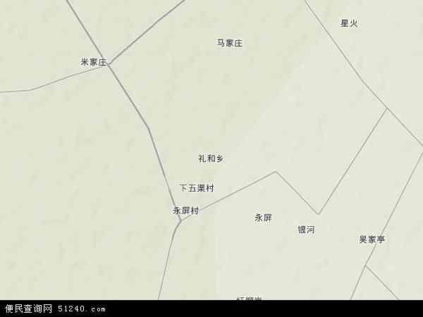 中国宁夏回族自治区石嘴山市惠农区礼和乡地图