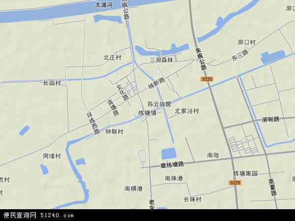 练塘镇地图 - 练塘镇卫星地图 - 练塘镇高清航拍