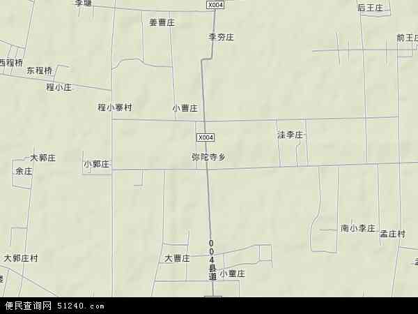 中国河南省驻马店市新蔡县弥陀寺乡地图(卫星地图)图片