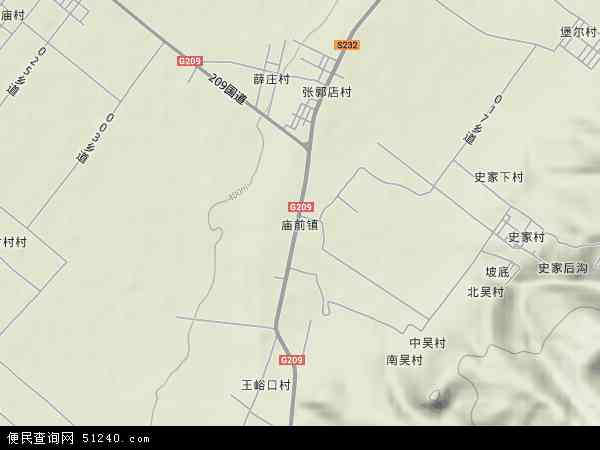 中国山西省运城市夏县庙前镇地图(卫星地图)图片