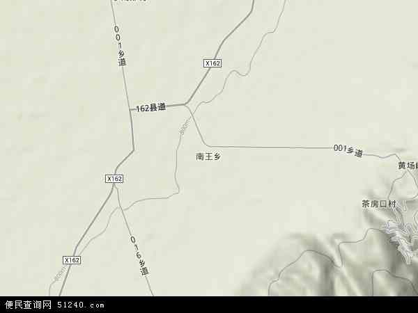 中国山西省忻州市定襄县南王乡地图(卫星地图)图片