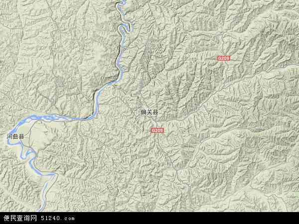 山西省忻州市偏关县地图(地图)