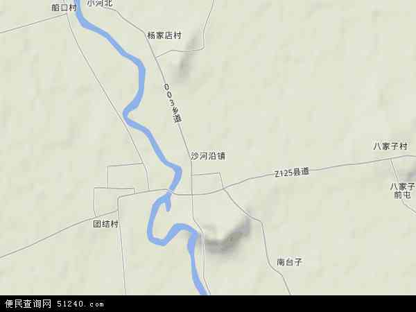 中国吉林省延边朝鲜族自治州敦化市沙河沿镇地图(卫星地图)图片