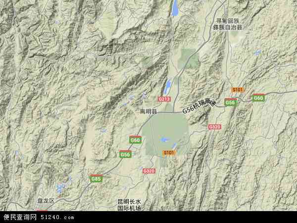 嵩明县高清地图
