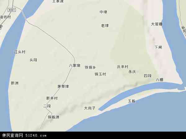 中国安徽省安庆市枞阳县铁铜乡地图(卫星地图)图片