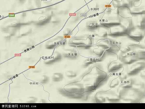 贵州省安顺市平坝县天龙镇地图(地图)