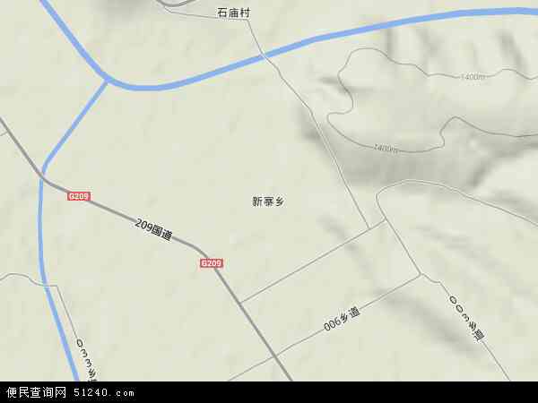 山西省 忻州 市五寨县新寨乡地图(地图)