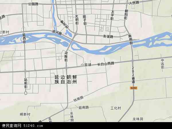 吉林省延边族州延吉市小营镇地图(地图)