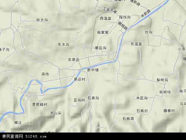 河南省郑州市巩义市新中镇地图(地图)
