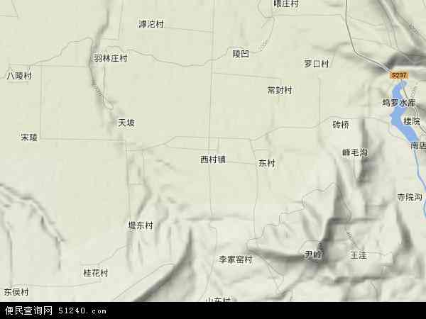 中国河南省郑州市巩义市西村镇地图(卫星地图)图片
