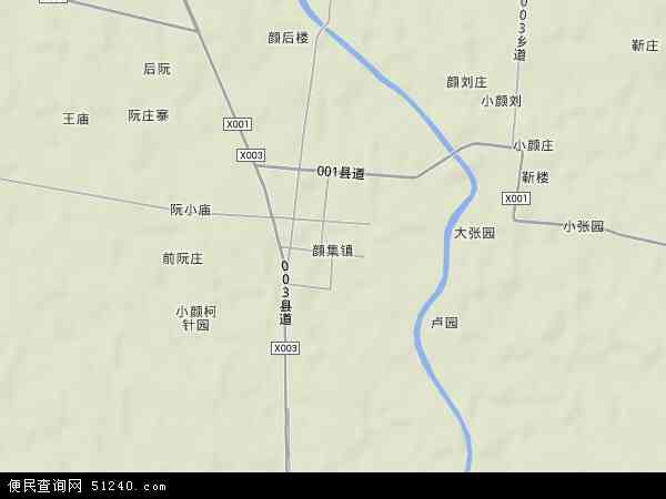 安徽省亳州市谯城区颜集镇地图(地图)