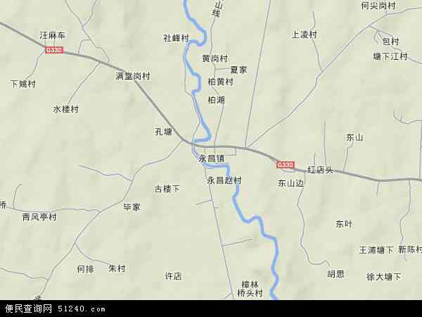 中国浙江省金华市兰溪市永昌地图(卫星地图)图片
