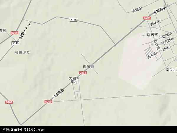 山西省忻州市五寨县砚城镇地图(地图)