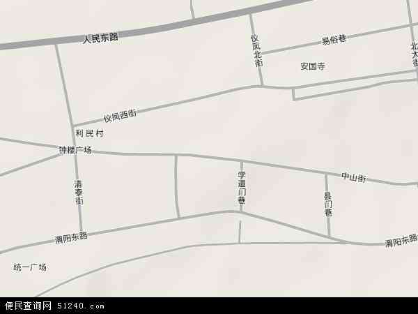 陕西省咸阳市渭城区中山地图(地图)