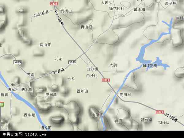 桂林白沙镇地图图片