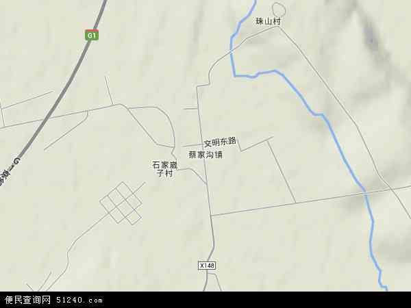中国吉林省松原市扶余市蔡家沟镇地图(卫星地图)图片