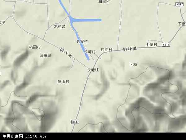 中国浙江省绍兴市上虞市长塘镇地图(卫星地图)图片