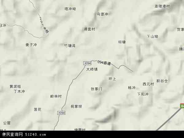 湖南省衡阳市衡东县大桥镇地图(地图)