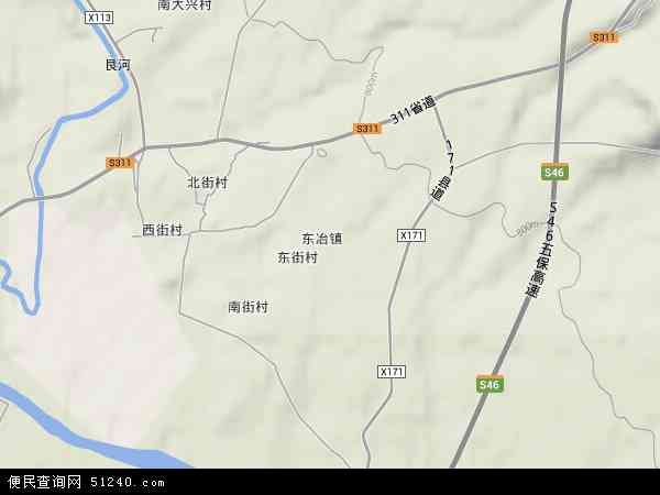 山西省忻州市五台县东冶镇地图(地图)