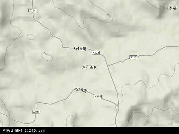 山西省忻州市神池县大严备乡地图(地图)