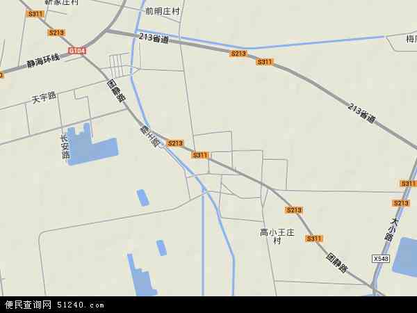 中国天津市静海县大丰堆镇地图(卫星地图)图片